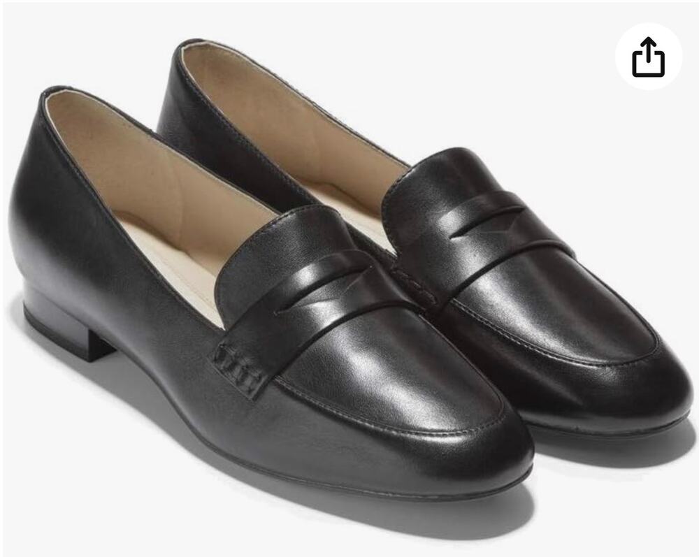 EUC Cole Haan Go-To Pearson Classic Black Leather Slip-On Loafer Women’s Size 11